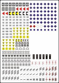 Značky vlaky - náhled